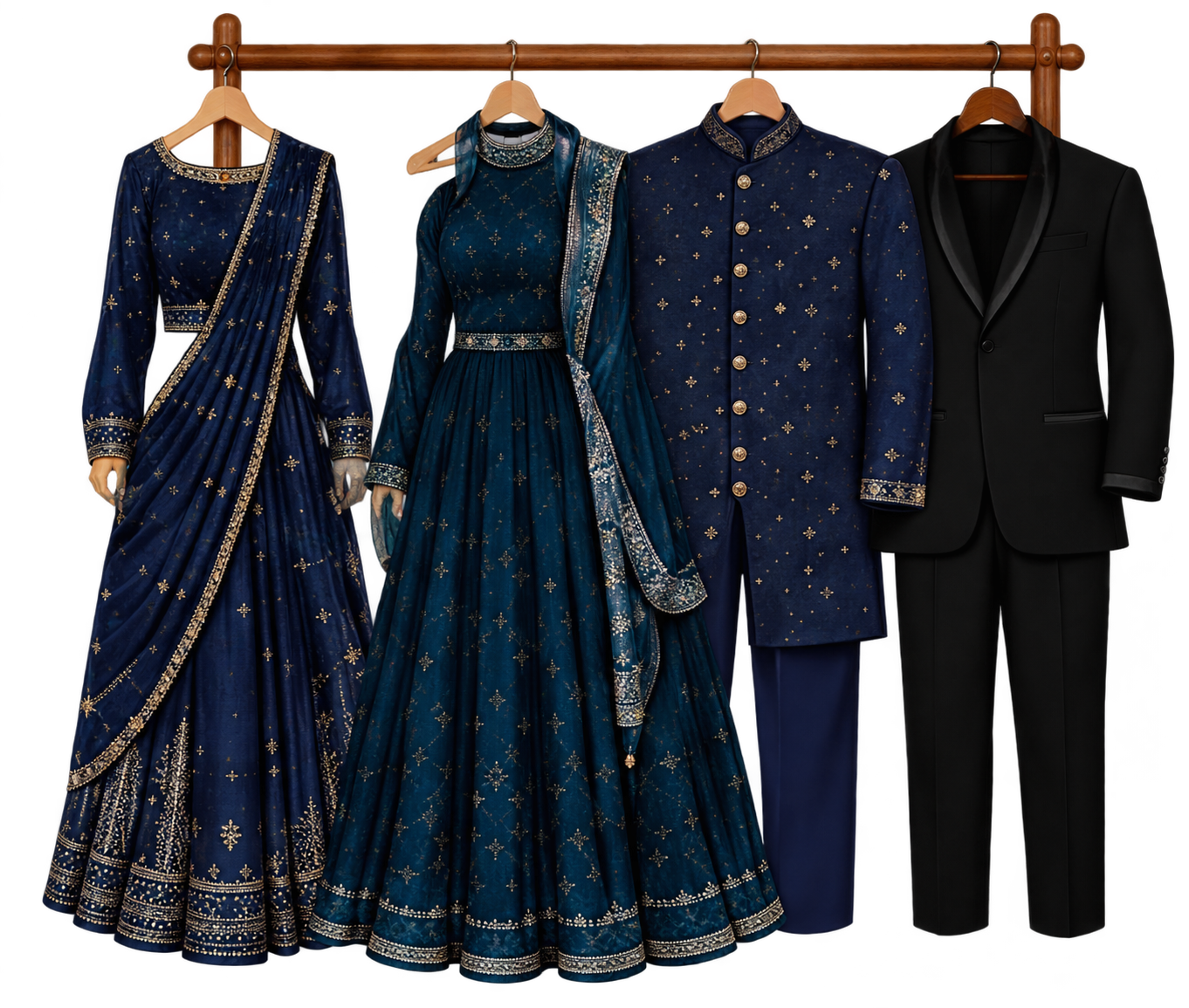 Dark hues outfit examples