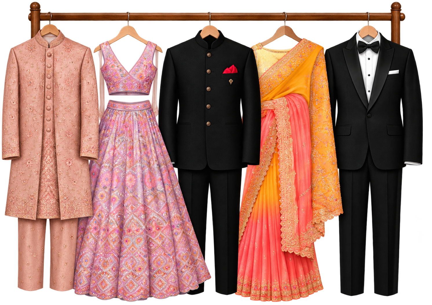 Glamorous elegance outfit examples